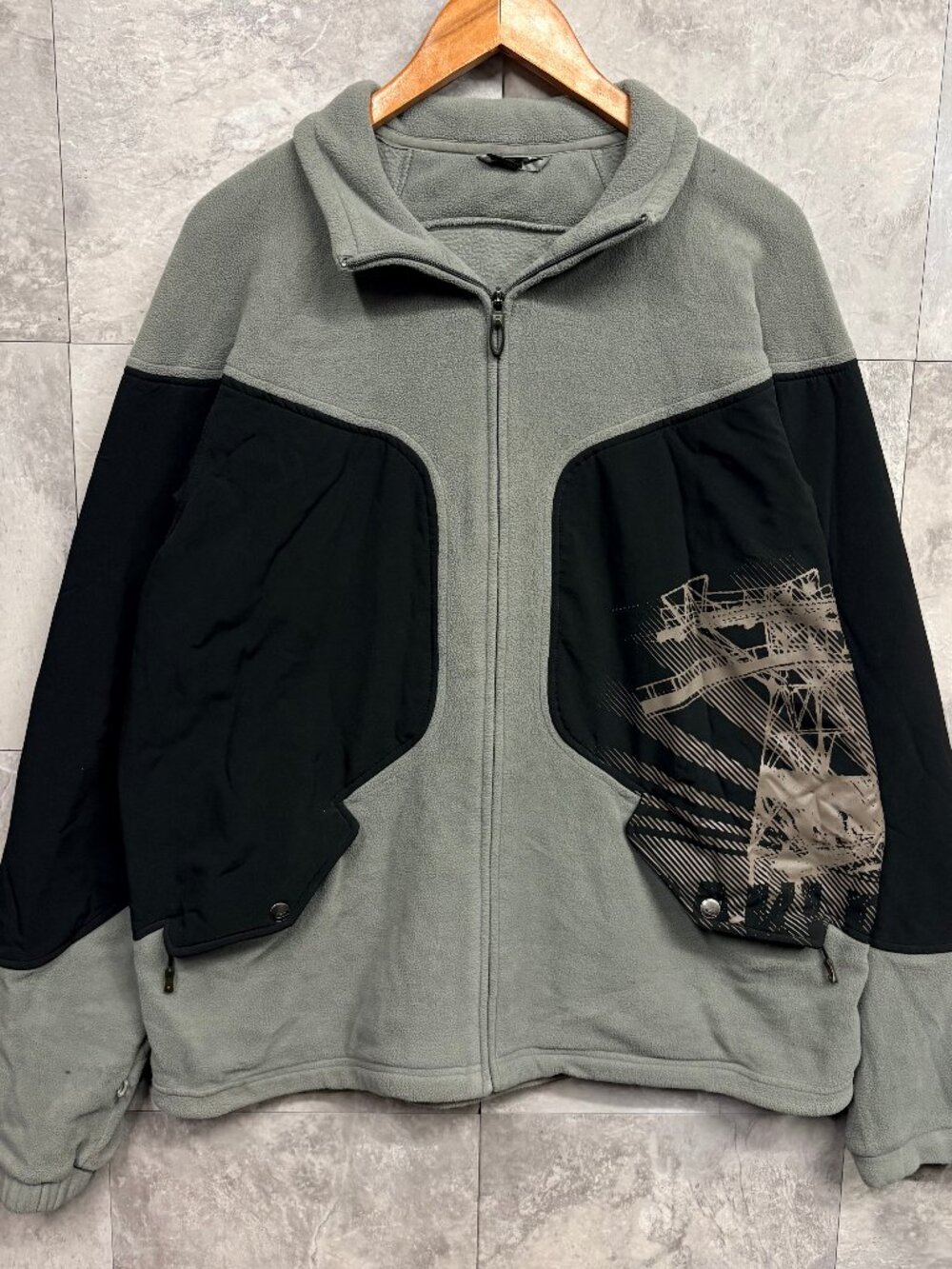 Oakley Software Fleece Jacket Men's XL Y2K